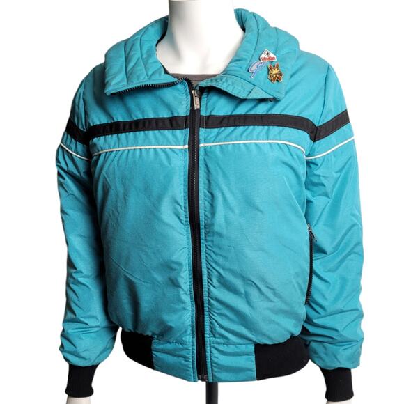 GERRY Womens Coat Jacket Size Medium Winter Outdoor Puffer Quilted Parka Green - Picture 1 of 10